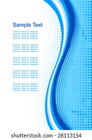 Vector abstract blue background