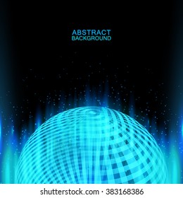 Vector abstract blue background.