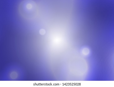 Vector abstract blue  background with blur bokeh light effect