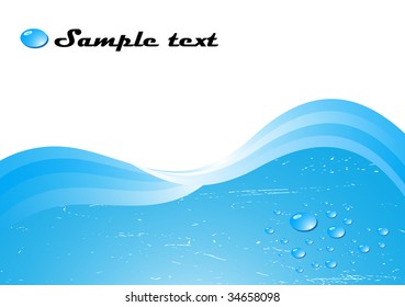 Vector abstract blue background; clip-art