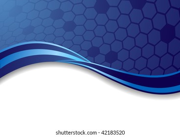 Vector abstract blue background; clip-art