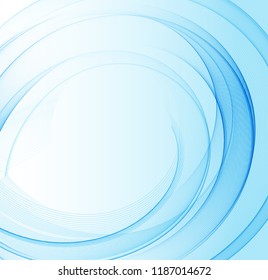 Vector abstract blue background. Abstract vector background, color flow waved lines for brochure, website, flyer design. Transparent smooth wave