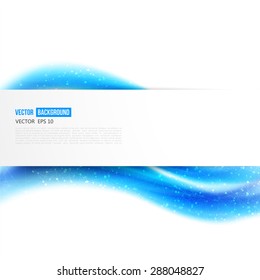 Vector abstract blue background design wavy. Brochure design templates collection and waving