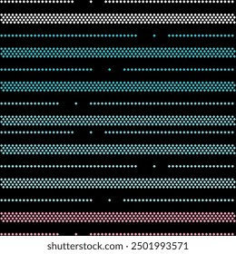 Vector abstract blue background frame of geometric shapes. Circular ornament. Pattern of dots, particles, molecules, fragments. Poster for technology, medicine, presentations, business.