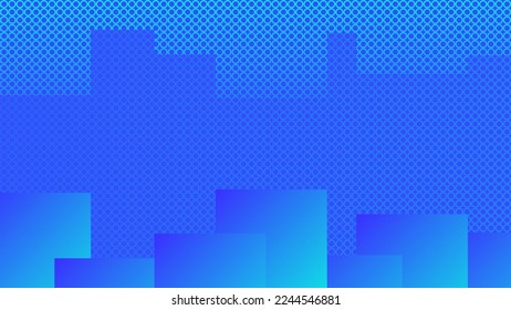 Vector abstract blue background with geometric rectangle polygon shapes.