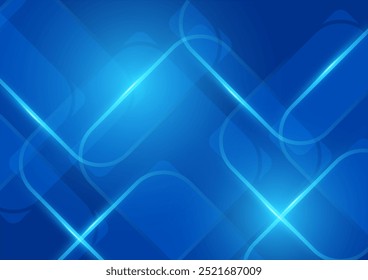 Vetor abstrato fundo azul com efeitos de luz