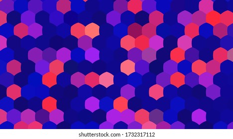 Vector abstract blue background with lines and triangles. illustration technology.