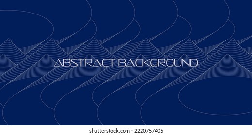 Vector abstract blue background magic wave and line. Modern geometric. Creative element, digital backdrop.Use like poster, brochure, magazine, card, book, flyer,banner,wallpaper.