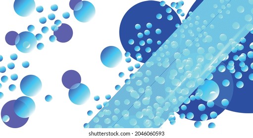 Vektor Abstrakter blauer Hintergrund, Moderne Wissenschaft, Futuristik, Energietechnologiekonzept und Kunst. Digitales Bild von Streifen Linien mit blauem Licht, Bewegung auf dunkelblauem Hintergrund