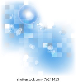 Vector abstract blue background with space for your text