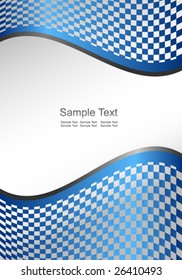 Vector Abstract blue background (vertical)