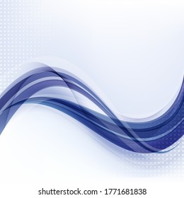 Vector abstract blue background with wave.
