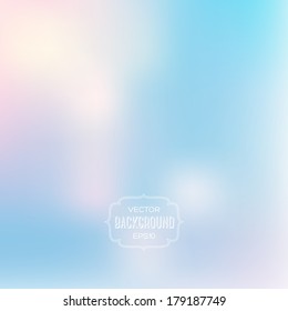 Vector abstract blue blurry background
