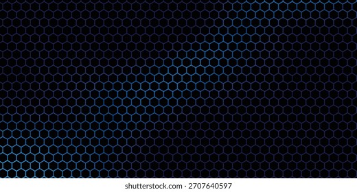 Vektor abstrakte blaue helle Energie blinkt unter Sechseck in Marineblau-Technologie, moderne, futuristische Vektorgrafik. blauer Vektorhintergrund