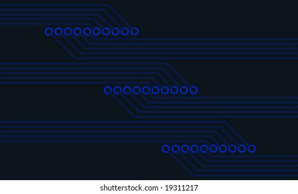 Vector abstract of a blue circuit board