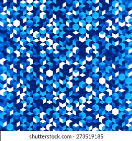 Vector Abstract Blue Cube Background Design For Your Business 