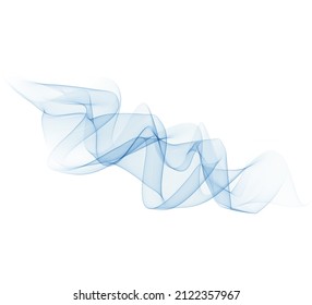 Vector Abstract blue  curved lines background. Template brochure design