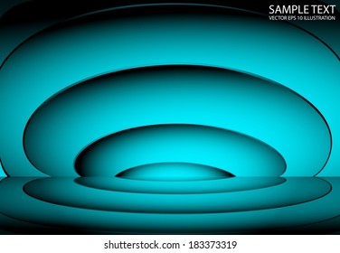 Vector  abstract blue empty design scene - Vector empty  background  illustration template