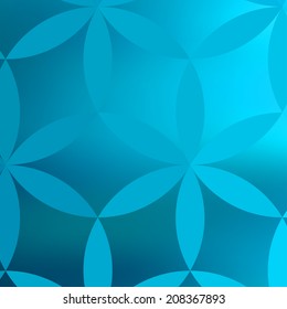 Vector abstract blue flower background