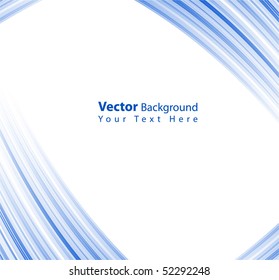 Vector abstract blue frame with lines