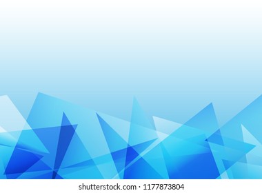 Vector of abstract blue geometric background with blank space