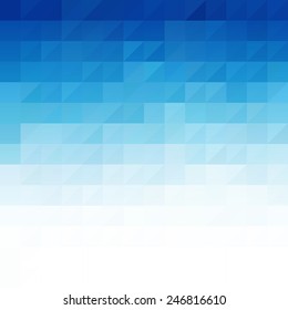 Vector Abstract blue geometric technology background  with triangle 