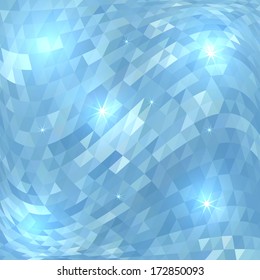 vector abstract blue geometric template background with curves