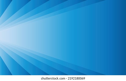 Vector. Abstract blue gradient background. Perspective lines. Geometric shapes. 