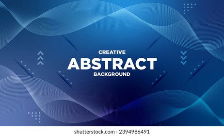 Vector Abstract Blue Gradient Colour Background V2