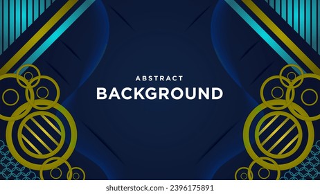 Vector Abstract Blue and Green Colour Geometric Background