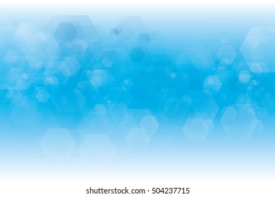 Vector abstract blue light bokeh background.