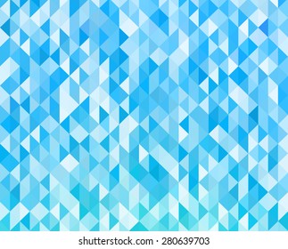 Vector Abstract blue light geometric background Triangle shapes