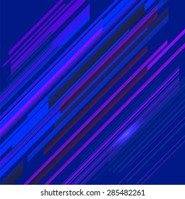 Vector Abstract Blue Line Background. Abstract Geometric Pattern.