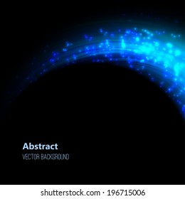  vector abstract blue line design on background