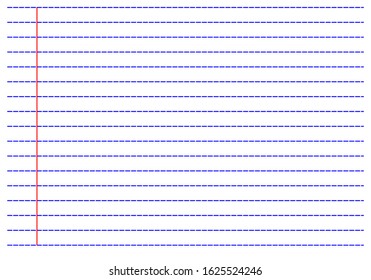 vector abstract blue line dot with red line isolate on white background