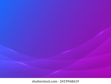 Fondo púrpura azul vectorial abstracto con efectos de luz