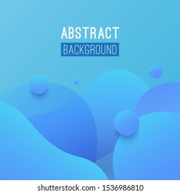 Vector abstract blue shape background design 