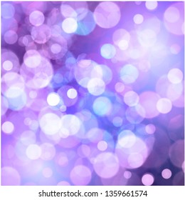 Vector abstract blue sky background with blur bokeh
