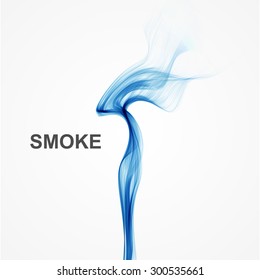 Vector abstract blue smoke background. 