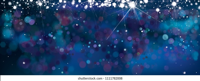 Vector abstract blue, sparkle, glitter background.