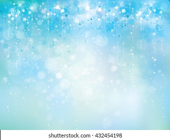 Vector abstract blue sparkle, glitter background.