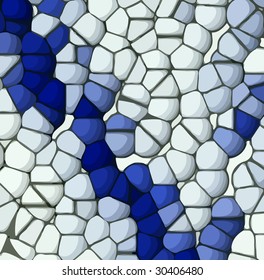 vector - abstract blue tiles background