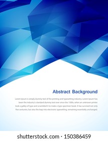 Vector abstract blue wallpaper. ice