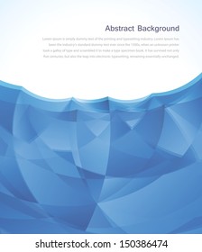 Vector abstract blue wallpaper. ice