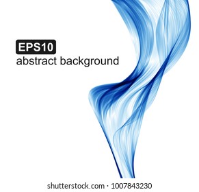 Vector abstract blue waves background.