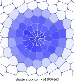 Vector abstract blue and white background. Pebbles, mosaic
