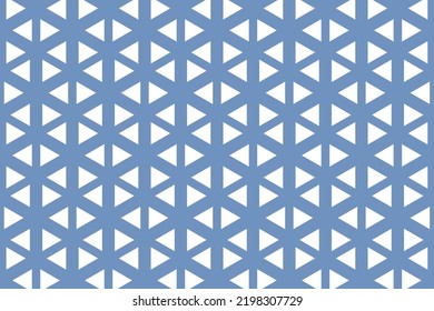 Vector abstract blue and white minimalism triangle geometric background pattern.