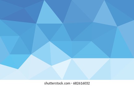 Vector of abstract blue and white polygon background