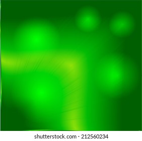 Vector abstract blur background green and fresh bokeh