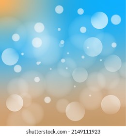 Vector abstract with blur bokeh light effect background. The bokeh on the background blurred the natural blue and white.vector abstract bright background. Colorful illustration in abstract style with 